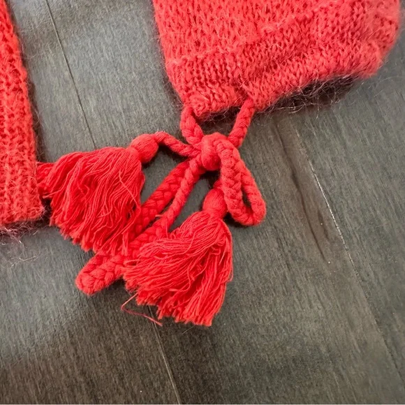 Sezane Dickey Mohair Merino Sweater Tassel Boho Open Knit Lightweight M - Picture 4 of 10